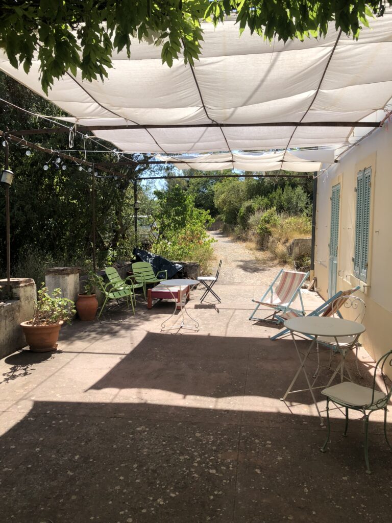 Terrasse sud ombragée